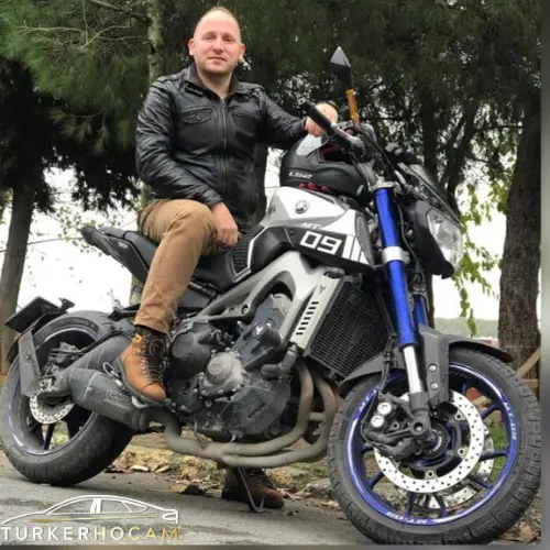 Türker Hocam motosikletiyle