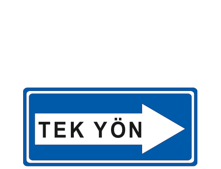 B-16a B-16a - Tek Yönlü Yol trafik levhası