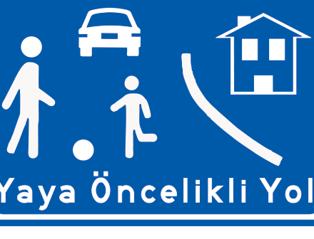 B-56 B-56 - Yaya Öncelikli Yol trafik levhası
