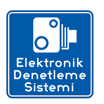 B-61b B-61b - Elektronik Denetleme (Detay) trafik levhası