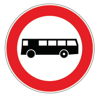TT-10b TT-10b - Otobüs Giremez trafik levhası