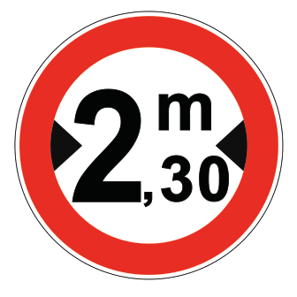 TT-20 TT-20 - Genişlik Sınırlaması trafik levhası