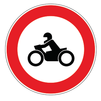 TT-7 TT-7 - Motosiklet Giremez trafik levhası